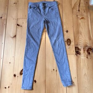 American Eagle Outfitters Women’s light blueish gray Jeggings, 10 X-Long